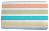 Sail, Sun, & Fun Fun in the Sun Stripe Print Bath Mat, Light Blue, 21"x34"