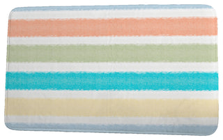 Sail, Sun, & Fun Fun in the Sun Stripe Print Bath Mat, Light Blue, 21"x34"