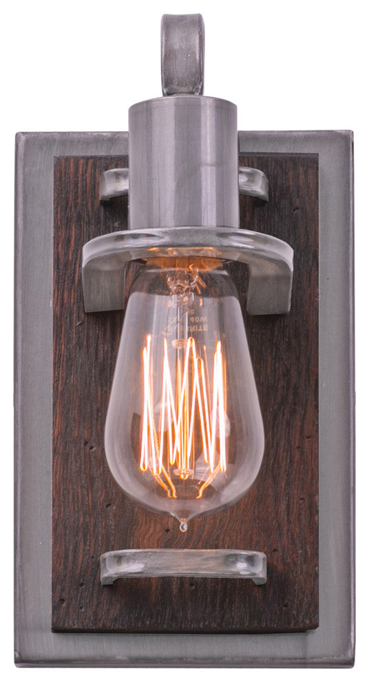 Varaluz-268B01SL-One Light Bath Steel