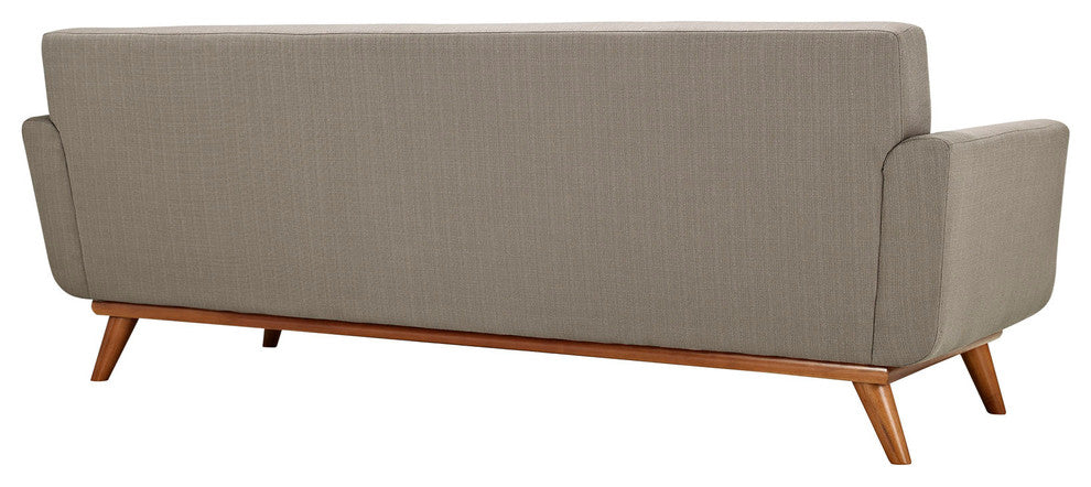 Modern Contemporary Upholstered Sofa, Granite Fabric