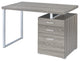 2-Drawer Office Desk, Weathered Gray