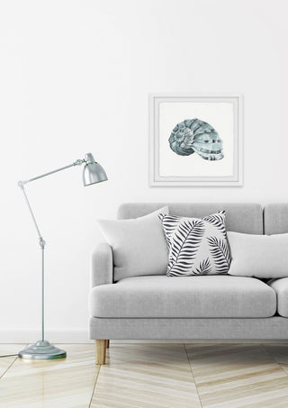 "Classy Shell" Framed Painting Print, 12"x12"