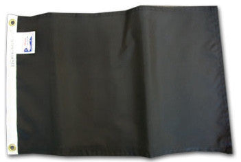 Black, 12"x18" Solid Color Nylon Flag