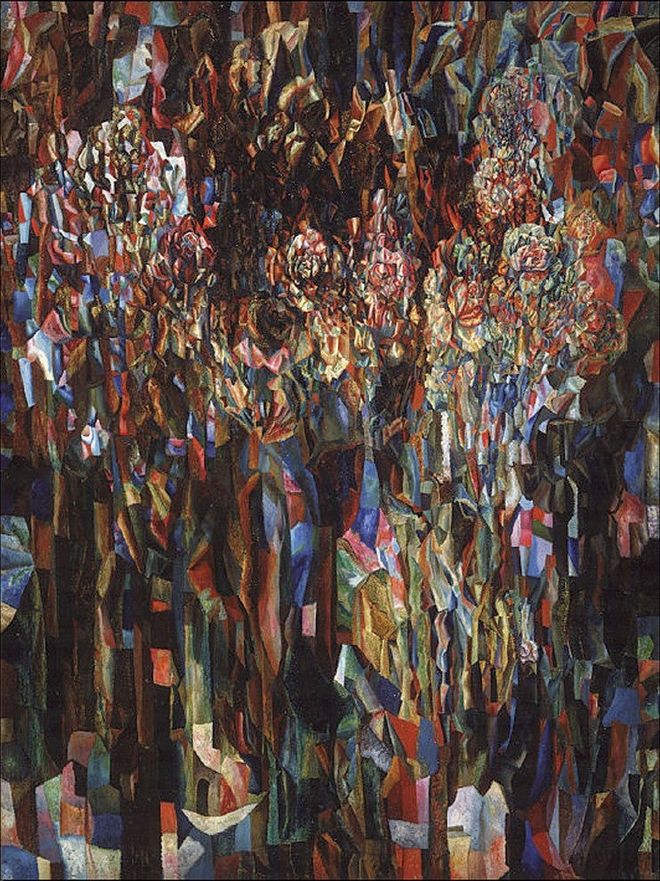 Pavel Filonov Universal Flowering - 21" x 28" Premium Canvas Print