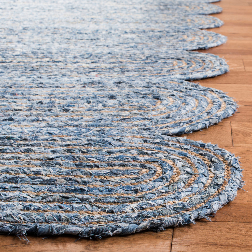 Safavieh Cape Cod Collection CAP208 Rug, Blue/Natural, 5'x8'