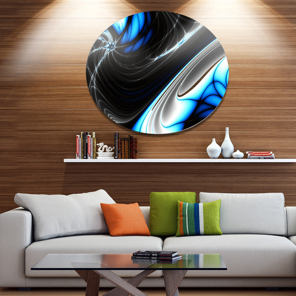 Fractal Artwork For Creative Design, Abstract Round Wall Art, 23"
