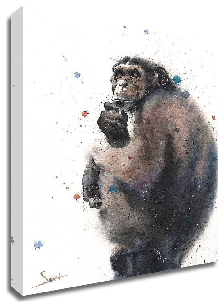 Chimpanzee by Eric Sweet, Print on Canvas, 30"x40"