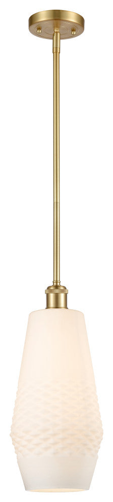 Innovations 516-1S-SG-G681-7-LED 1-Light Mini Pendant, Satin Gold