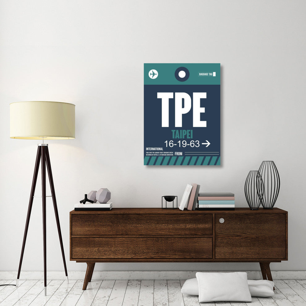 "TPE Taipei Luggage Tag 1" Fine Art Print