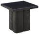 Kayla Black Concrete Side Table