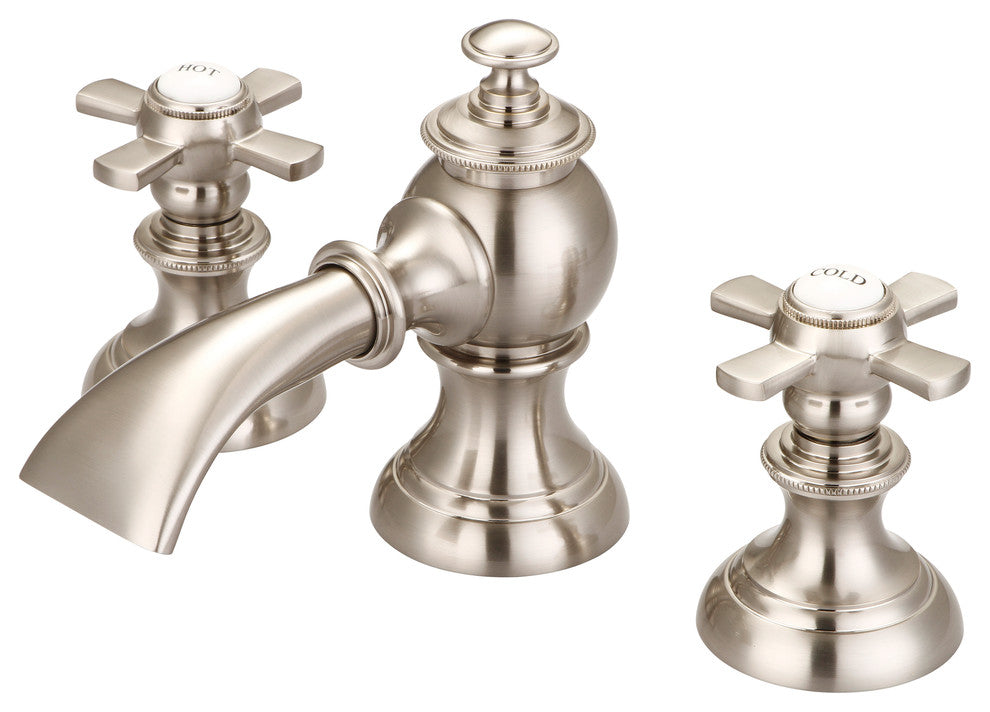Water Creation Modern Classic Widespread Lavatory Faucet With Pop-Up Drain