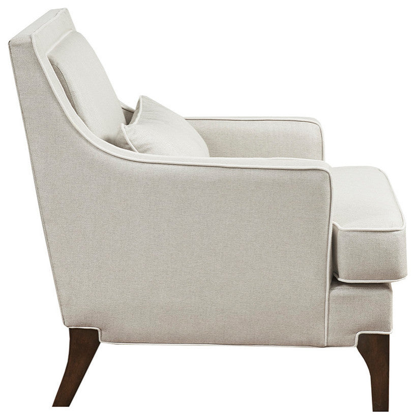 Madison Park Signtuare Collin Arm Chair, Cream