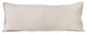 Ox Bay Handwoven Beige Solid Organic Cotton Pillow Cover, 14"x36"