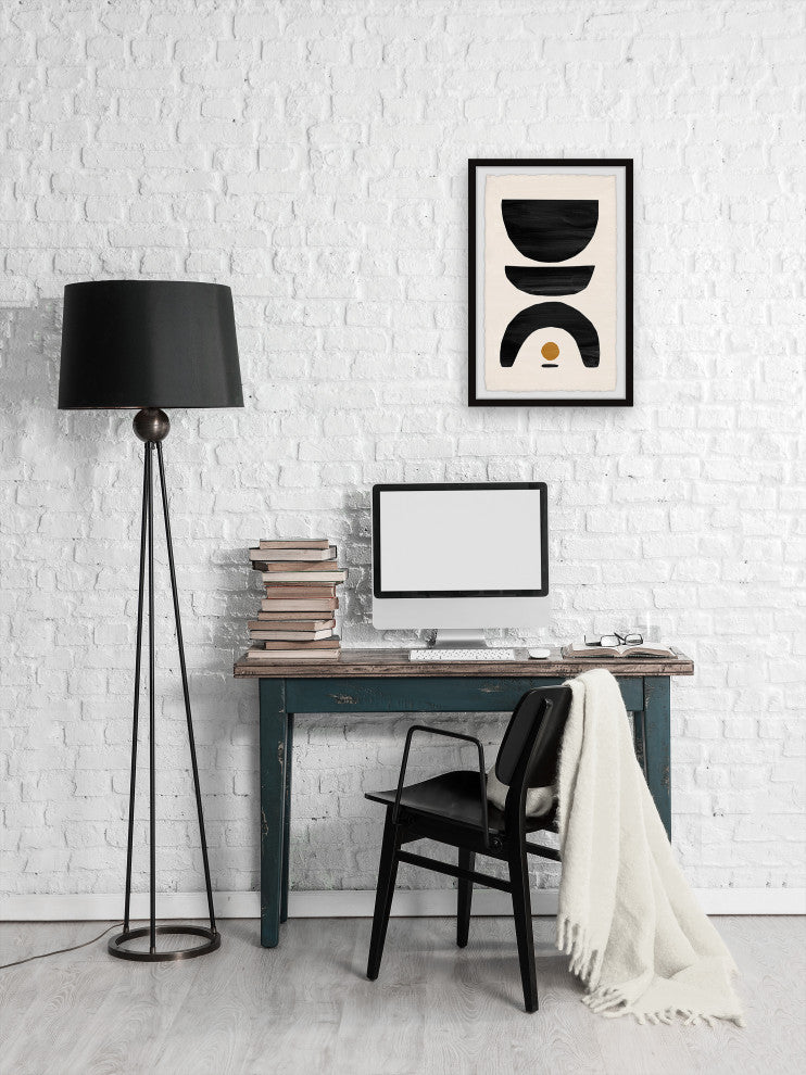 "Lonely Dot" Framed Painting Print, 30x45