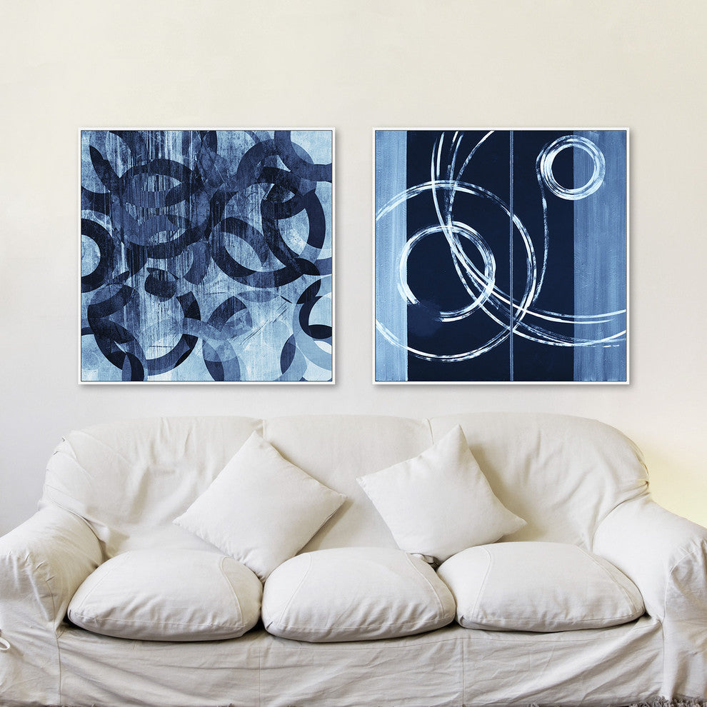 Linked Rings Diptych, 48x24
