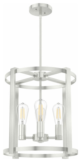 Hunter 16" Astwood Brushed Nickel 4-Light Chandelier Ceiling Light Fixture