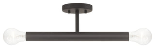 Copenhagen 2-Light Bronze Semi-Flush