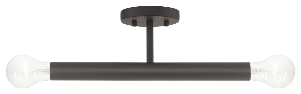 Copenhagen 2-Light Bronze Semi-Flush