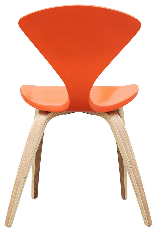 Classics Wooden Side Chair, Orange