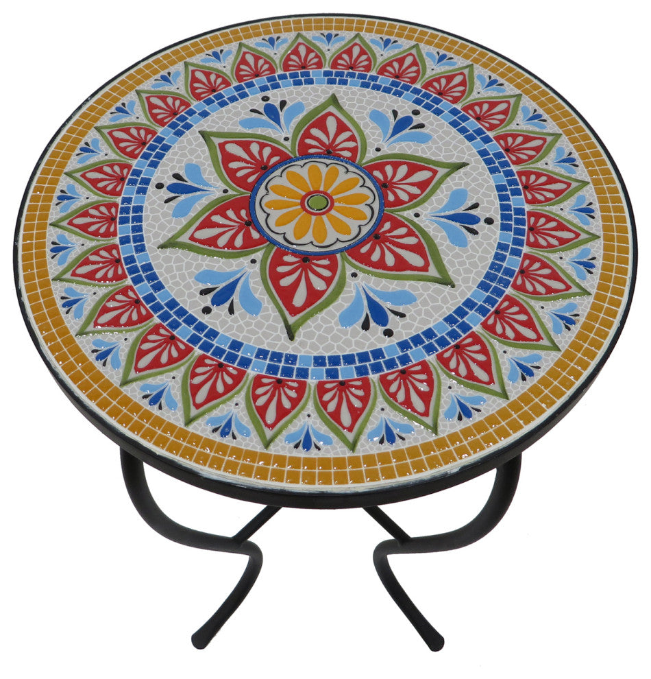 Mosaic Art Collection Accent Table, Classic, Single Table