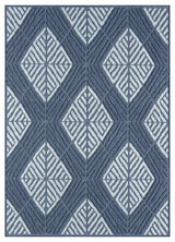 Nimes Diamond Mirage Area Rug, Dark Blue, 3'3"x5'