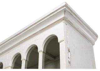 Rustic Farmhouse Style Whitewashed Bookcase