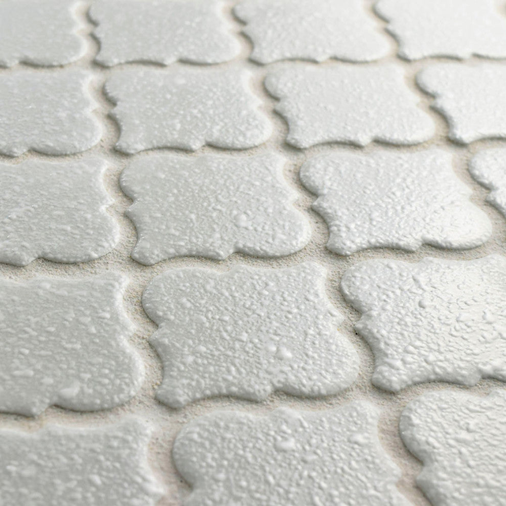 Hudson Tangier Mosaic Floor and Wall Tile, Crystalline Grey