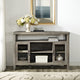 52" Wood Console High Boy Buffet, Gray Wash