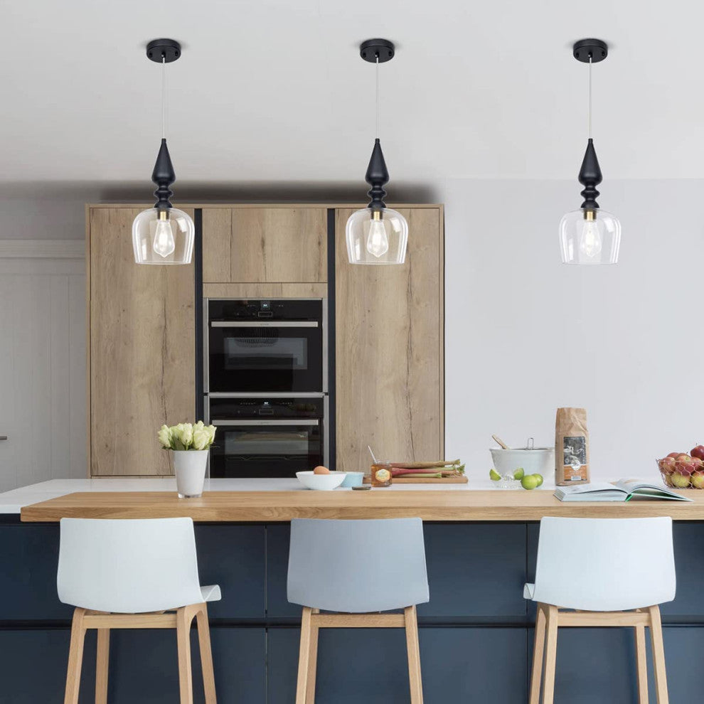 Black Pendant Light, Glass