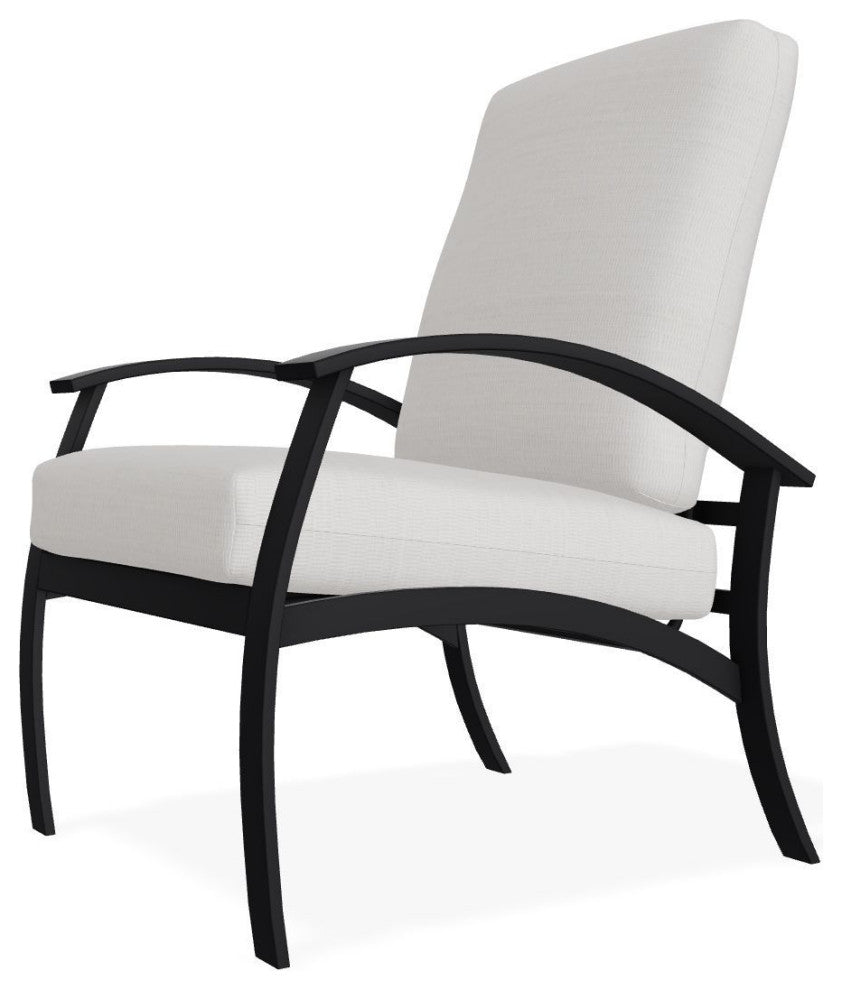 Belle Isle Cushion Deep Seating Outdoor Armchair, Tabloid Cloud/Black