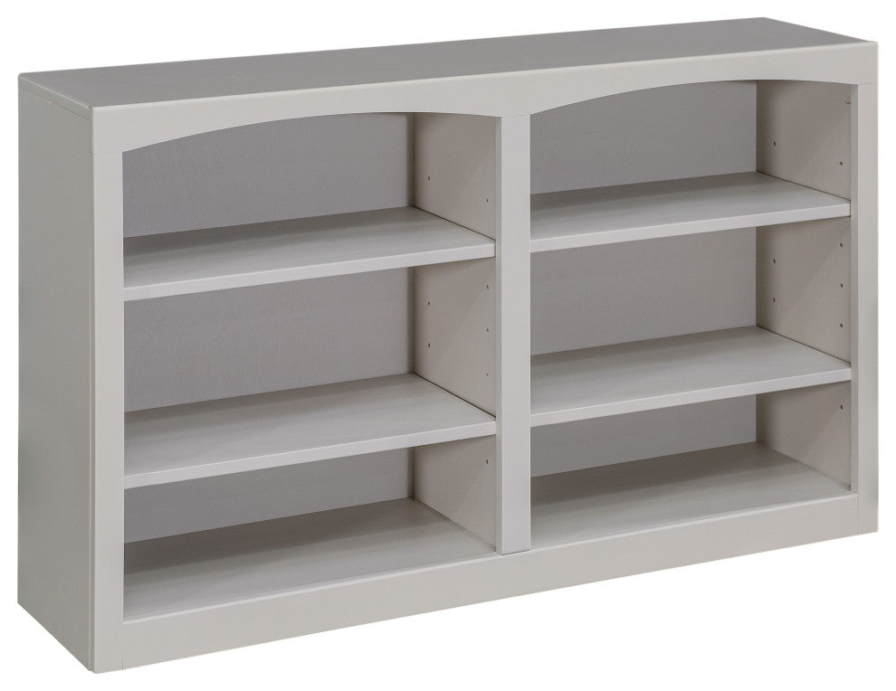 Solid Wood Bookcase, 30"x48", Storm Gray