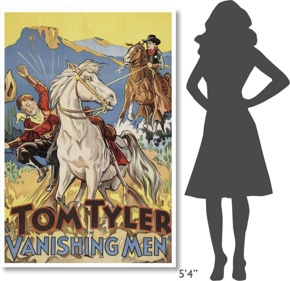 "Vintage Westerns: Vanishing men" Digital Paper Print, 42"x62"