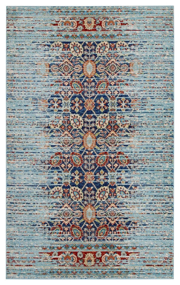 Naria Distressed Persian Medallion 8x10 Area Rug