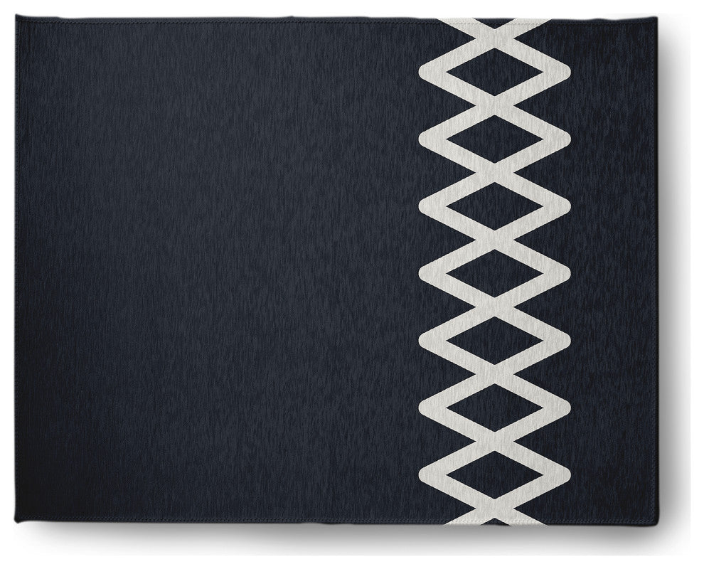 Zipper Stripe Chenille Rug