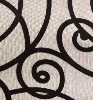 Moda Capella Black and White Luxury Throw Pillow, 16"x16"