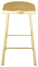 Icon Stainless Steel Stool, Gold, Counter Height