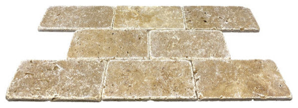 Tuscany Walnut 3x6 Tumbled Subway Tile, 30 Sq. Ft.