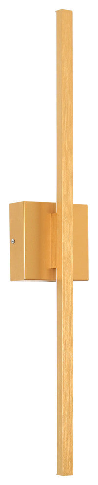 Modern LED Wall Sconces Triac Dimming Aluminum LED Flush Mounted Sconce, Gold, 27.5"hx4.7"wx2.9"d