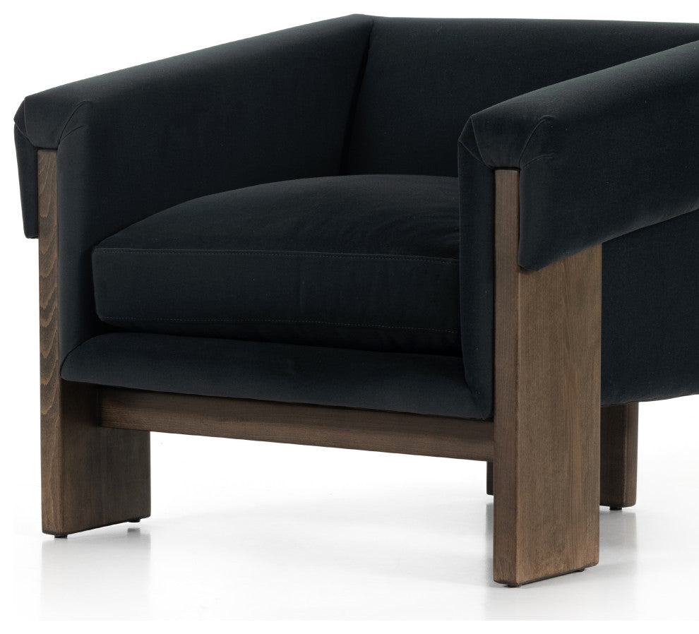 Cairo Chair-Modern Velvet Smoke