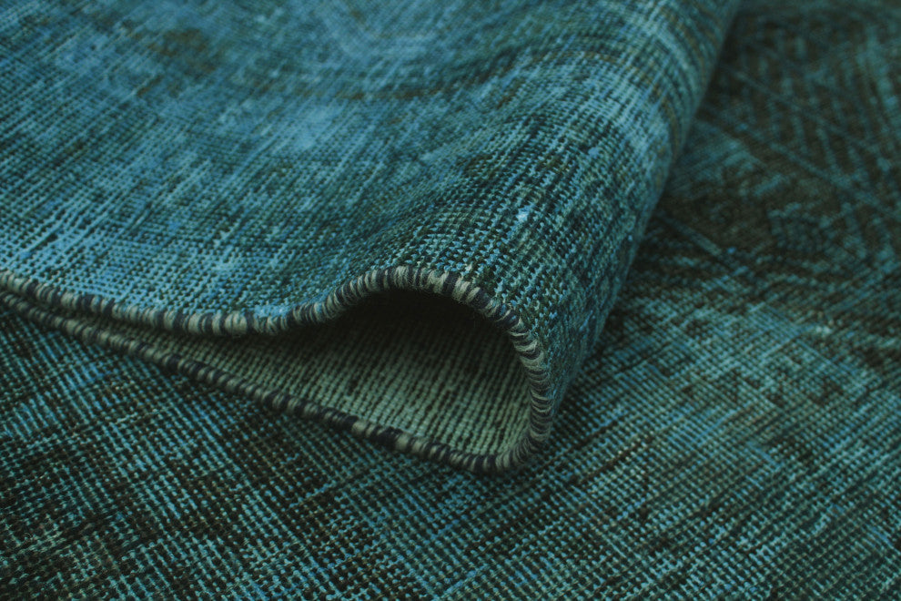 Vintage Distressed Kaydence Blue/Charcoal Runner, 3'4x6'10