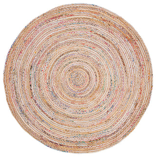 Safavieh Cape Cod Collection CAP202 Rug, Beige/Multi, 7' Round