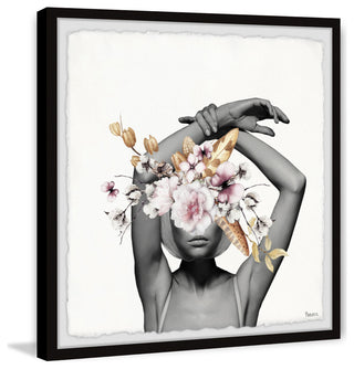 "Confident Bloom" Framed Painting Print, 24"x24"