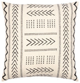 Surya Malian Cream Pillow Shell With Down Insert 22"H X 22"W