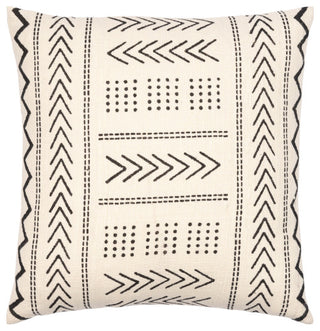 Surya Malian Cream Pillow Shell With Down Insert 22"H X 22"W