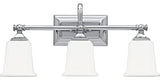 Nicholas 3-Light Bath Vanity, Polished Chrome