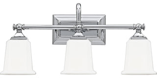 Nicholas 3-Light Bath Vanity, Polished Chrome