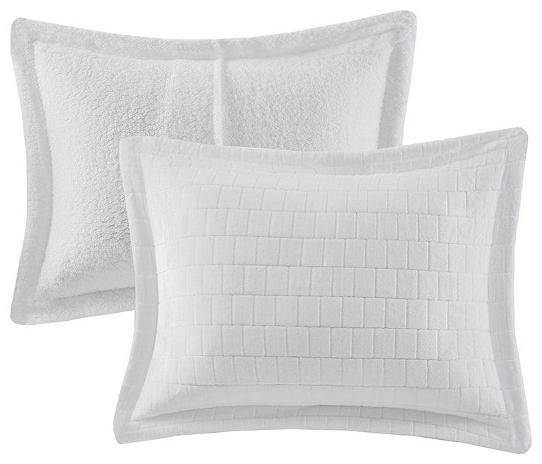 True North by Sleep Philosophy Laurie Tegula Plush Sherpa Comforter Set, Grey, W