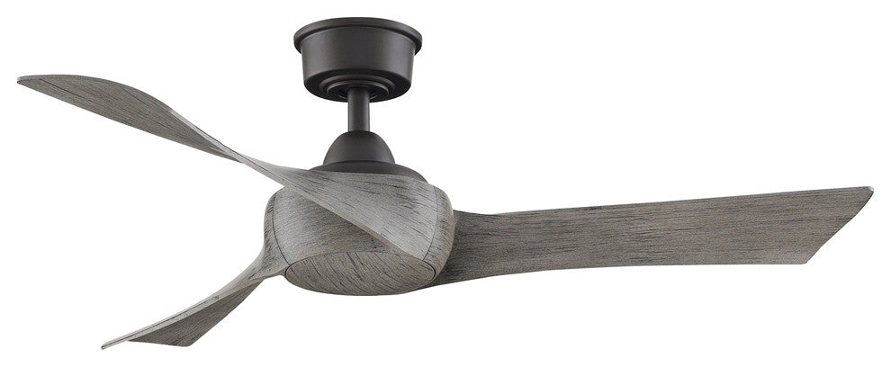 Fanimation Wrap Custom Ceiling Fan Matte Greige/Weathered Wood, 48"