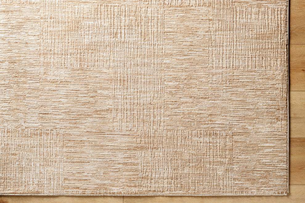 Surya Masterpiece MPC-2308 Machine Woven Area Rug, Medium Gray, Beige, Tan, Medium Brown, 2'7" X 10'