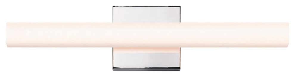 SQ-Bar Contemporary 18" LED Bath Bar, Polished Chrome